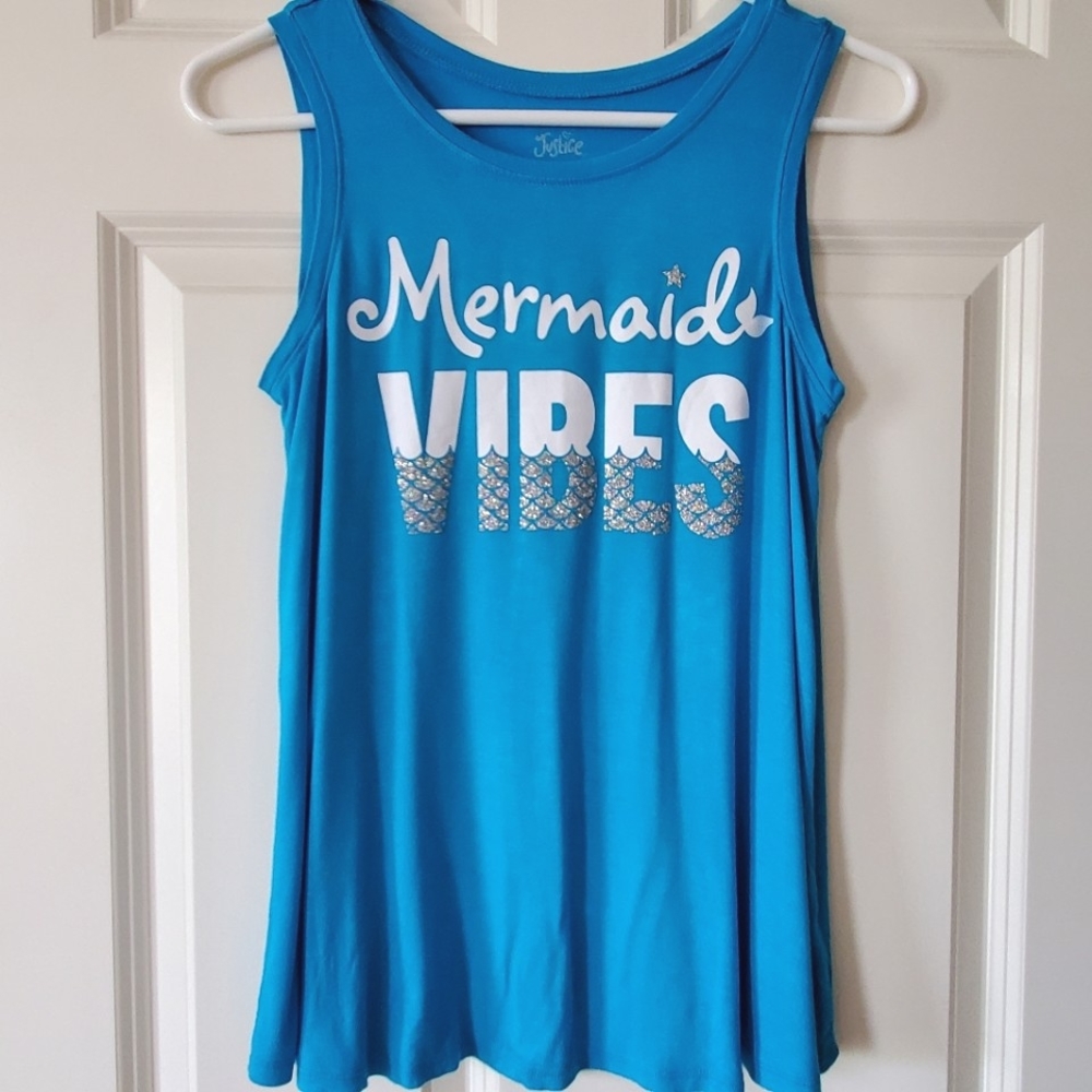 Justice Mermaid Vibes Tank Top Size 14/16